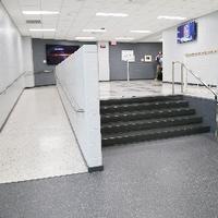 weight room ramp and stairs